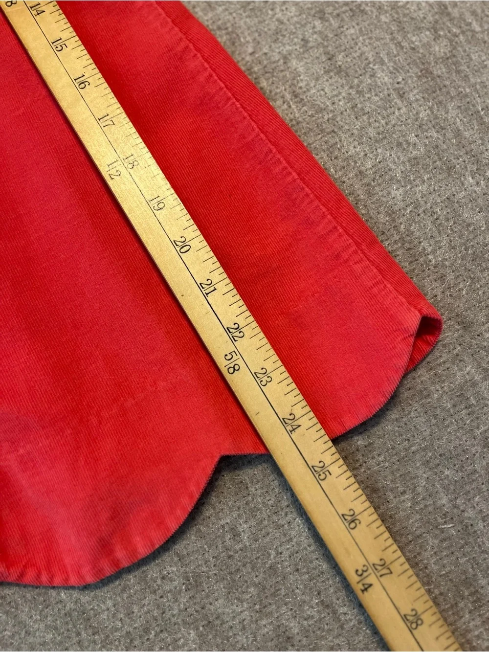 Zuccini Girls Red Corduroy Holiday Dress White Collar Size 6X